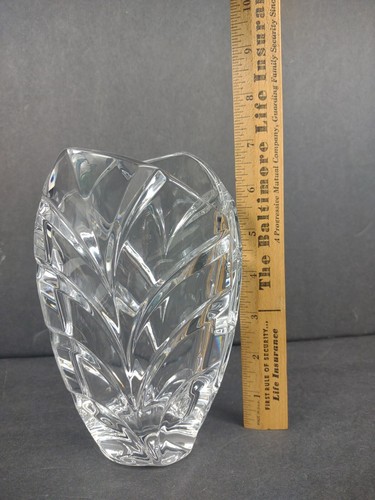 Marquis By Waterford Crystal Glass Vase Germany 6 3/4" tall clear vtg signed - Picture 8 of 11