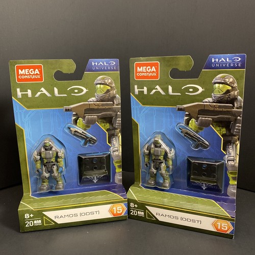 Lot of 2 Mega Construx Halo Universe Ramos ODST Heroes Series 15 action figure - Picture 1 of 3