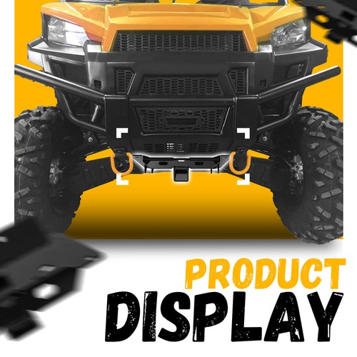 Brand New Front Lower Steel Plow Mount For Polaris Ranger 2009-2025 UTV -Black - Picture 6 of 24
