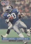 1991 Pro Set Barry Sanders #502