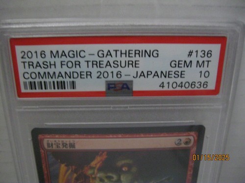 2016 Magic-Gathering Trash For Treasure PSA GEM MT JP POP 1 Rare Card - Picture 5 of 5