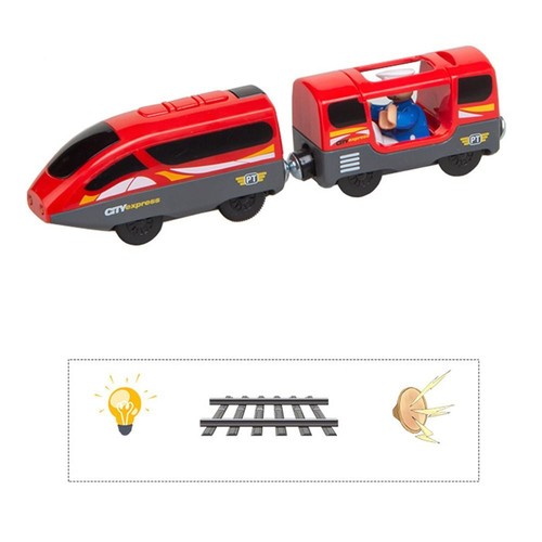 Funny Battery Operated Compatible With Brio Toys Train Wooden Train Track - Picture 13 of 16