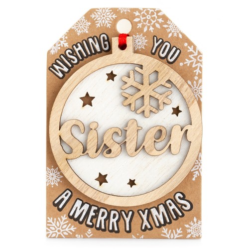 Personalised Wooden Name Hanging Christmas Tree Bauble Decoration Xmas Gift - Picture 17 of 201