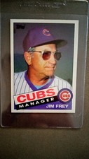 Jim Frey 1985 Topps Baseball # 241 Chicago Cubs! 