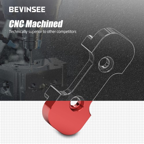 BEVINSEE Transmission Mount Insert For Audi B9 B9.5 Red Billet Aluminum Anodized - Picture 4 of 11