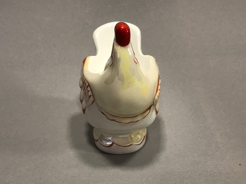 Old Soviet Porcelain Egg Stand Figurine Cockerel Arable land Statuette. - Picture 2 of 12
