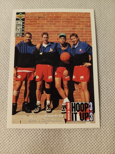 1994 HOOP IT UP TEAM UPPER DECK COLLECTOR'S CHOICE BASKETBALL CARD #163 3 ON 3 - Bild 1 von 2