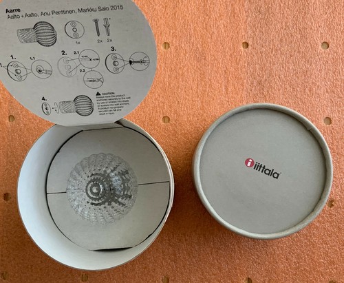 Manopola gancio vetro Iittala Aarre Koralli interrotto 2015 raro da collezione. - Foto 4 di 10