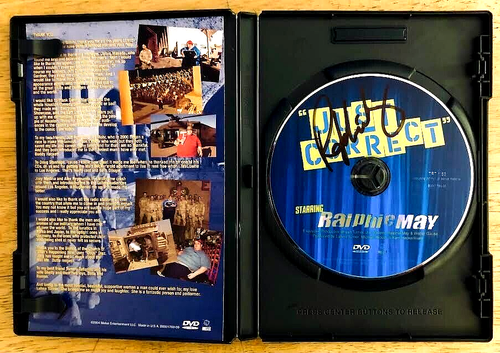 RALPHIE MAY: JUST CORRECT (2004) DVD—AUTOGRAPHED/SIGNED CASE AND DISC—VERY GOOD - Imagen 2 de 3