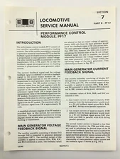 Performance Control Module PF17 Locomotive Service Manual SD40-2 1983 EMD AA225