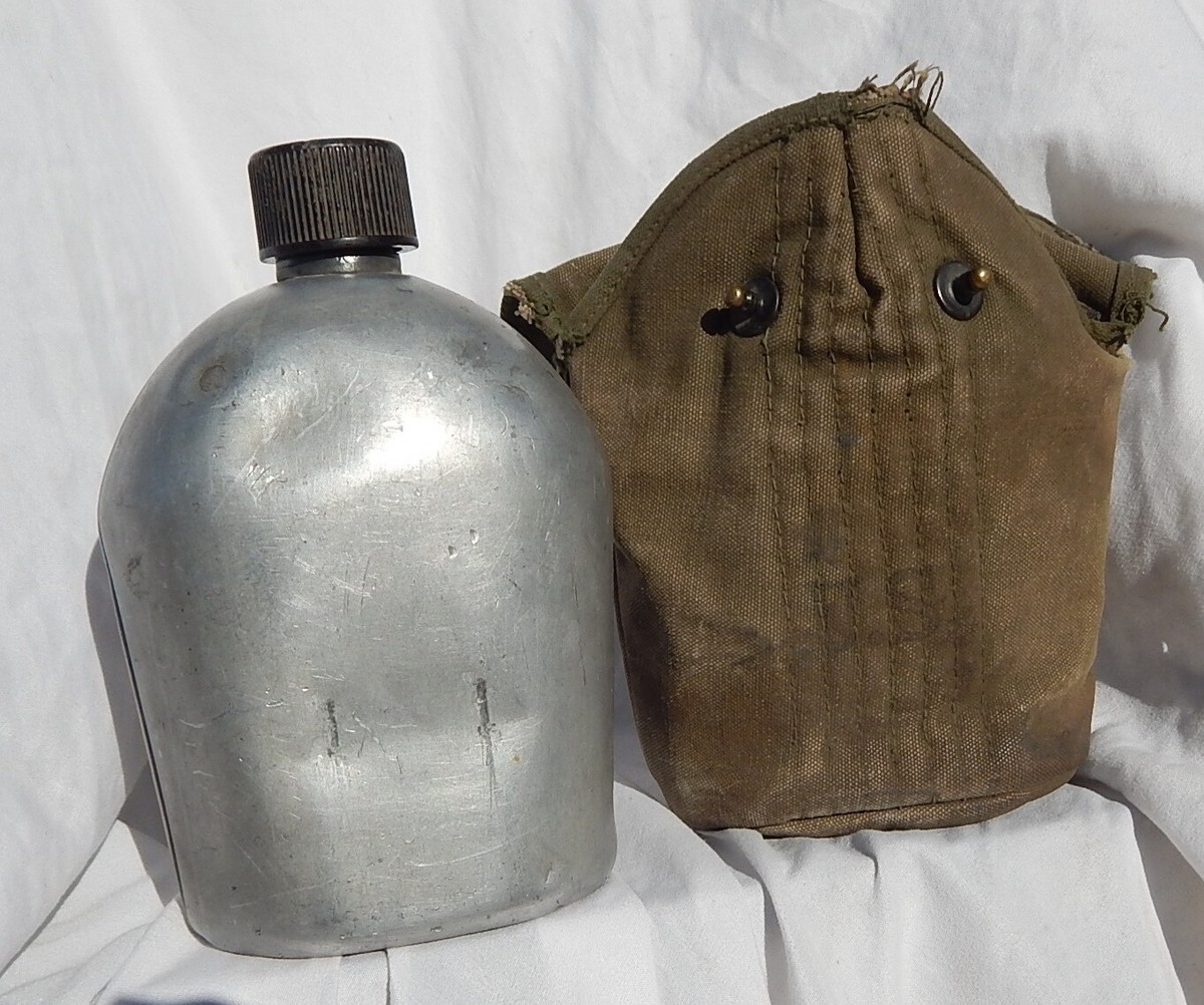 ビンテージ USN USMC Cameron Camolin マチ付き 50s Original U.S. WWI U.S.M.C. Named P1912 Marine Corps Khaki