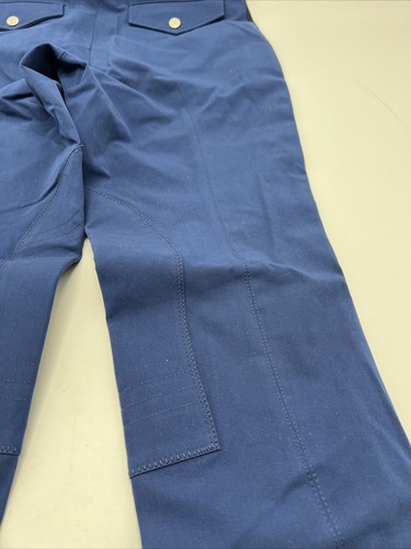 Gucci Men's Blue Stretch Gabardine Striped Web Riding Trousers Pants 46 $1200+ - Picture 16 of 21