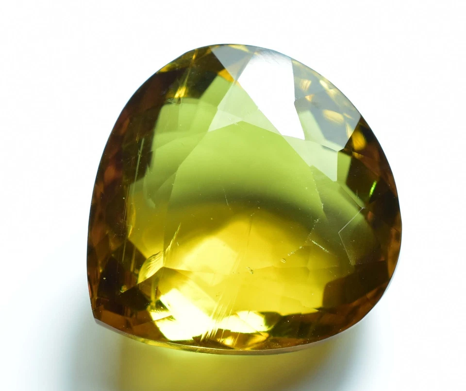 Натуральный редкий найденный СЕРТИФИЦИРОВАННЫЙ драгоценный камень DIASPORE 39,20 карата с изменением цвета грушевидной огранки - Изображение 2 из 4