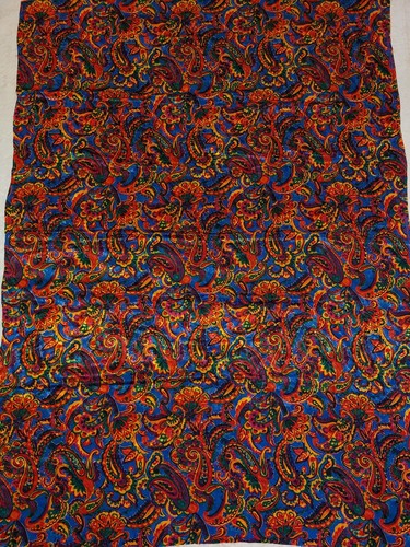 Paisley Toyobo It's a Good Life Original Print Fabric Cotton Blend 45"x63" Japan - Picture 10 of 11