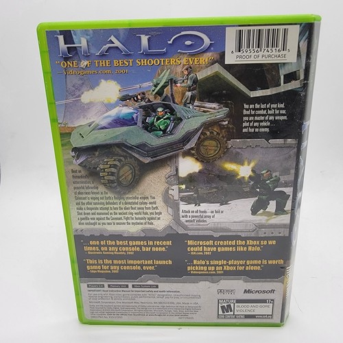 Halo: Combat Evolved (Microsoft Xbox, 2001) Complete With Manual CIB - Picture 2 of 3