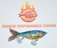 HOOKED PF 120 Jointed Sinking Sunfish Glide Bait Fishing Lure Bass - PUMPKINSEED