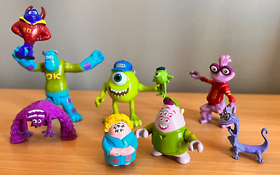 Disney Pixar MONSTERS INC and Monsters University Characters Toys (Lot of 9)