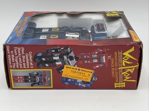 1984 Voltron II Miniature Space Gladiator Robot Blue Figure Matchbox w/ Box Rare - Picture 10 of 19