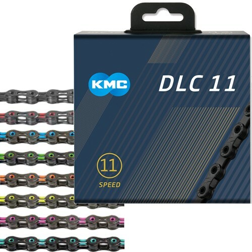KMC cadena DLC11 118 caja de Links Negro Azul KMC cadena DLC11 118 caja de Links Negro Azul