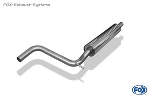 Fox Vorschalldämpfer-Ersatzrohr Seat Leon ST 5F 1.2l 1.4l 1.8l für Starrachse
