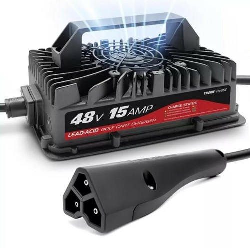 YILEIDE 48V/15A/800W Smart Battery Charger for EZ-GO/Club Car/Yamaha Golf Carts - Bild 1 von 6