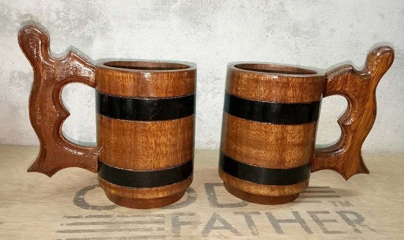 Natural Handmade Wood Cup Wooden Mug Tea Beer Milk Drinking Tumbler Beer set off Natural Handmade Wood Cup Wooden Mug Tea Beer Milk Drinking Tumbler Beer set off