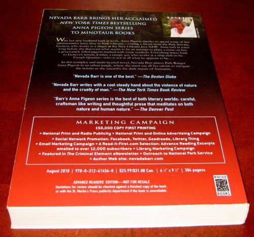 Burn by Nevada Barr – Advance Reader Copy (ARC) Uncorrected Proof – Rare - Imagen 4 de 9