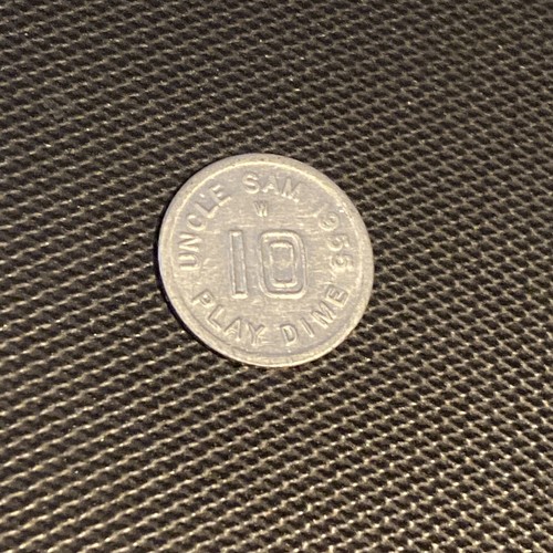 Juego de monedas de diez centavos Tío Sam 1955 Play Money - Imagen 2 de 2