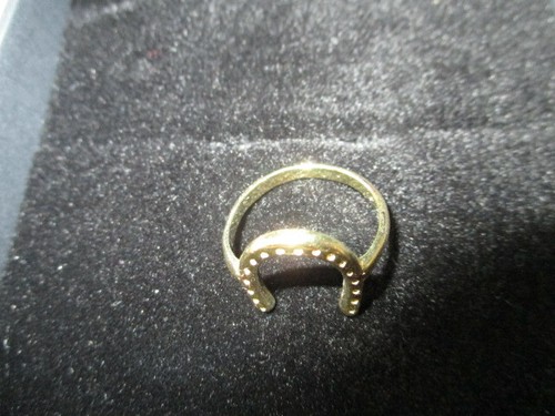 Nu & Mii Annie Haak Designs Gold,Silver Plated Horseshoe Ring size M - Picture 4 of 4