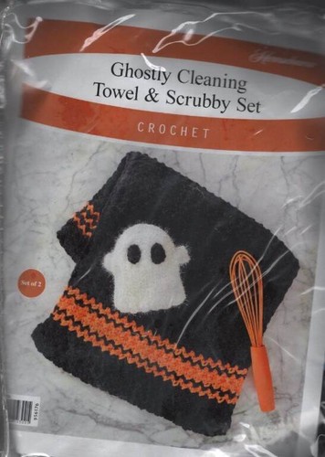 Neu in Verpackung!!! HÄKELSET GHOSTLY REINIGUNGSTUCH & SCHRUBBY SET ZU SÜSS!!!