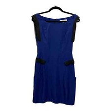 BCBGeneration Deep Blue and Black Sleeveless Sheath Dress Size 2