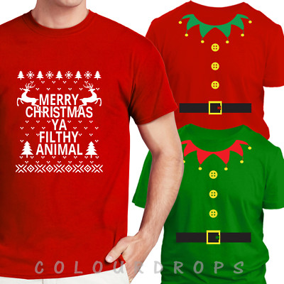 SANTA ELF T Shirt Christmas Secret SANTA Gift Xmas Stocking Festive Fancy Dress