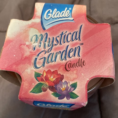 New Vintage 2000 Glade Candle Scents Decorated Jar Tangerine Ginger 4 Oz Flowers - Picture 4 of 6