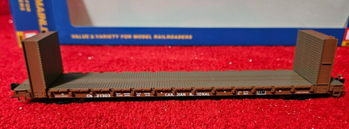HO SCALE Walthers 60' P-S Bulkhead Flatcar 48' IL Canadian National #621303 NEW - Picture 4 of 8