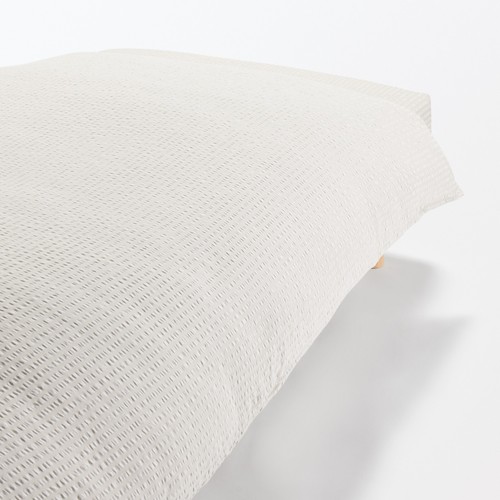 MUJI 100% Cotton Seersucker Duvet Cover – Queen Size - Picture 8 of 55