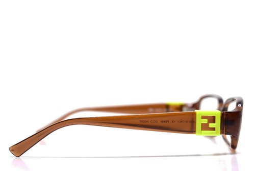 FENDI EYEGLASSES Clear Brown w/ Extra Replacement Fendi Logo 54-15-135 880 207 - Picture 11 of 16
