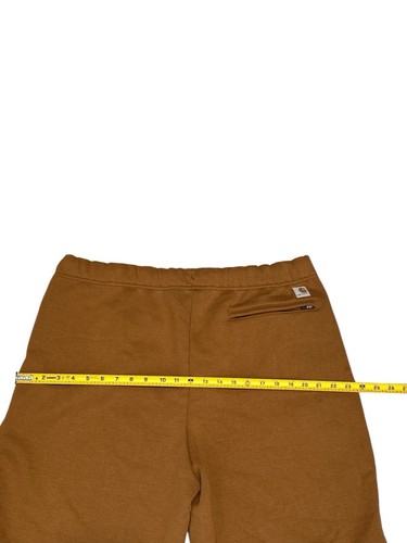 Carhartt Men's Loose Fit Midweight Fleece Brown Relaxed Fit Shorts Size XL - Picture 11 of 14
