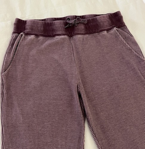 Joggers termici Zyia Active donna Don’t Wake Me maglia waffle viola taglia XL - Foto 2 di 9