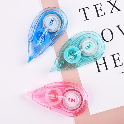 12 Pack White Out Correction Tape Easy To Use Applicator for Students School - Picture 2 of 7