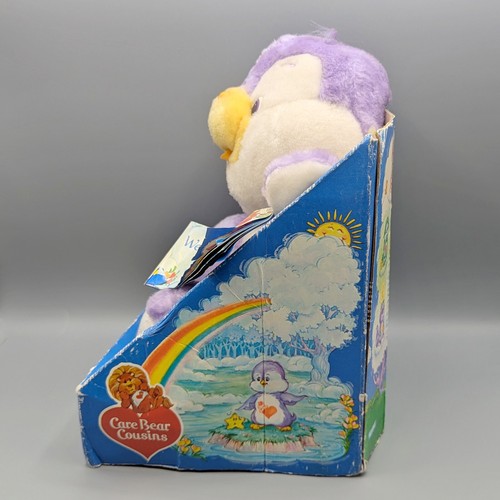Vintage 1985 Care Bear Cousins Cozy Heart Pinguin Plüsch - Neu im Karton mit Etikett - Bild 5 von 8