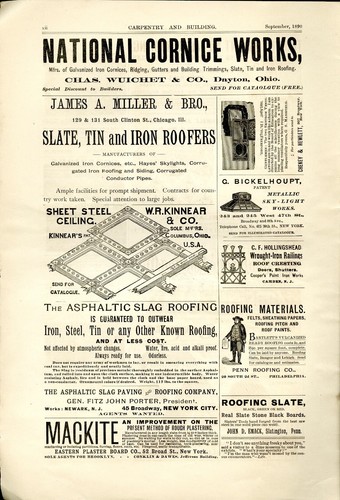 1890 Zimmerei Druck Anzeige CAMBRIDGE ROOFING CO. CAMBRIDGE, METALLDACH ST. LOUIS - Bild 2 von 2