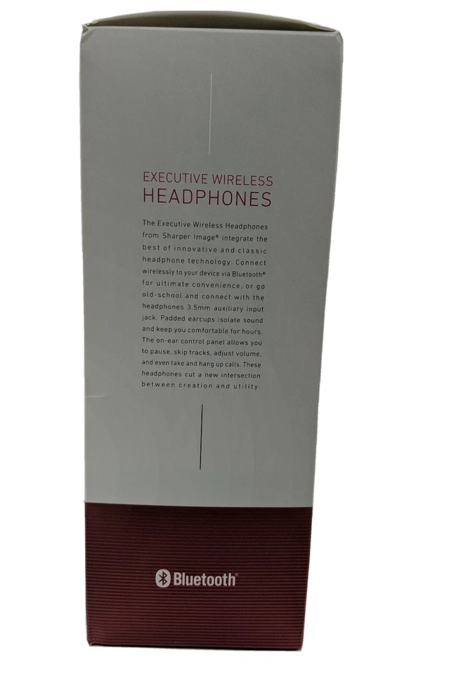 Sharper Image SBT668 Bluetooth Executive Wireless Headphones *Read* - Image 3 of 4