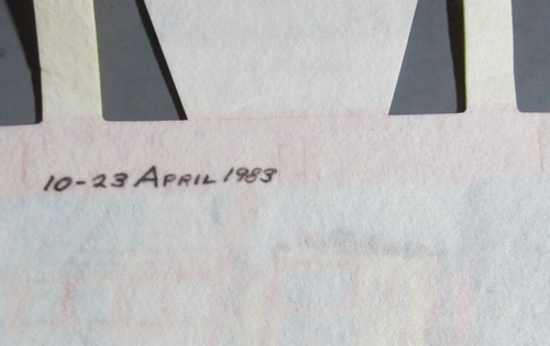 Pennant SAN FRANCISCO del 1983 (mostra attrazioni): misure 25" (#2285) - Foto 10 di 10