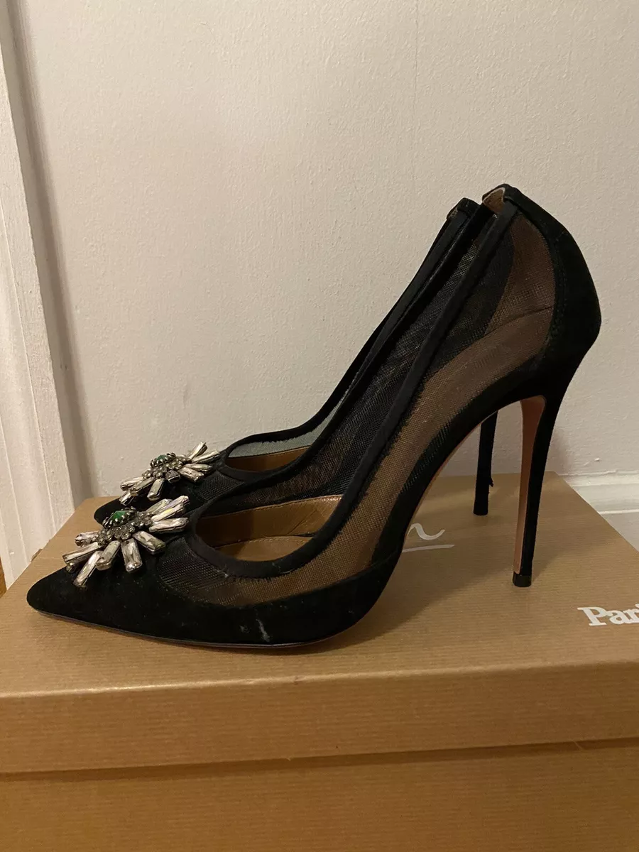 Designer clearance black pumps