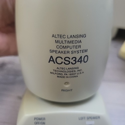 ALTEC LANSING/DELL ACS340 Multimedia Computer Speaker System With Powered Sub - Picture 12 of 13