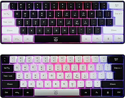 Snpurdiri 60% Wired Gaming Keyboard, True RGB Mechanical Feeling, Ultra-Compact - Bild 2 von 5