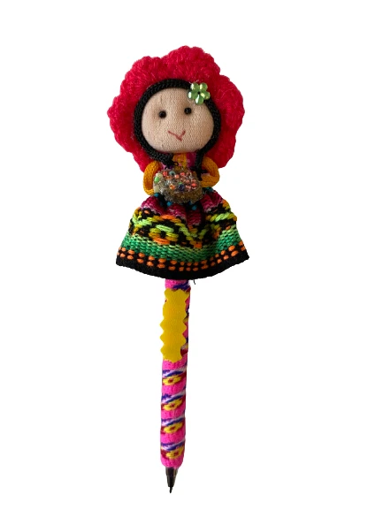 Lote (3) Pluma Muñeca Peruana - Lapicero Peruano de Muñeca Foto 3 de 4