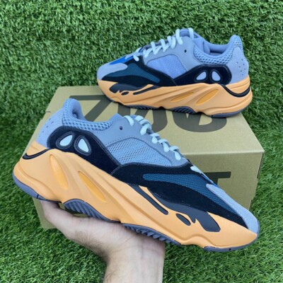 ADIDAS YEEZY BOOST 700 WASHED ORANGE GRAU SNEAKER GRÖßE UK 8,5 GW0296