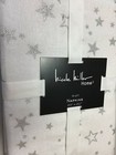 NICOLE MILLER HOME  NAPKINS SET OF 4 WHITE SILVER STARS  20 x 20  NIP