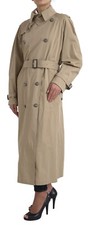 DOLCE & GABBANA Jacket Khaki Double Breasted Trench Coat IT46/US12/XL 3380usd